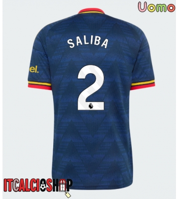 Arsenal William Saliba #2 Seconda Maglia 2026-27 Manica Corta